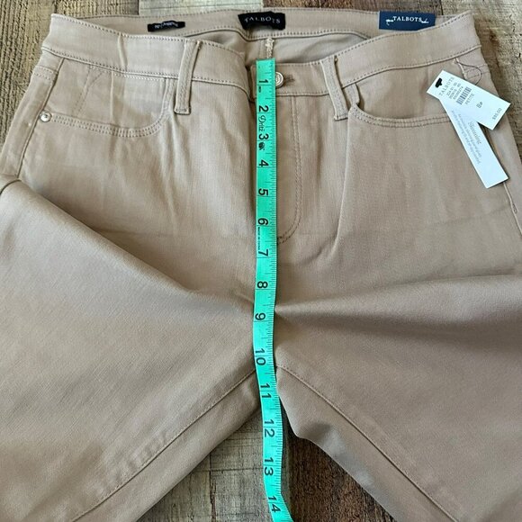 Talbots Womens Beige 8P Petite Jegging Pants Cotton Polyester Blend - Picture 3 of 9